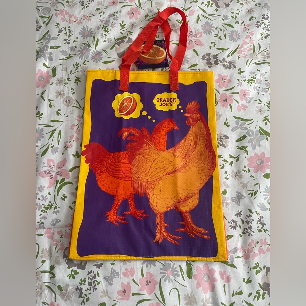 Trader Joe's Limited Edition Orange Chicken- Rooster Tote Bag